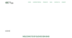 Desktop Screenshot of epgloves.com