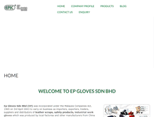 Tablet Screenshot of epgloves.com